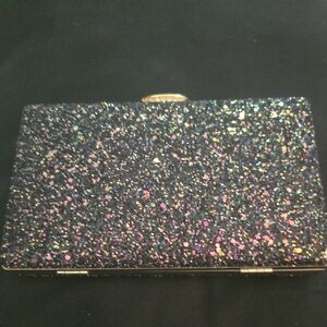 Elegant Multicolor Glitter Clutch